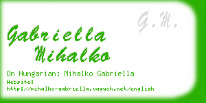 gabriella mihalko business card